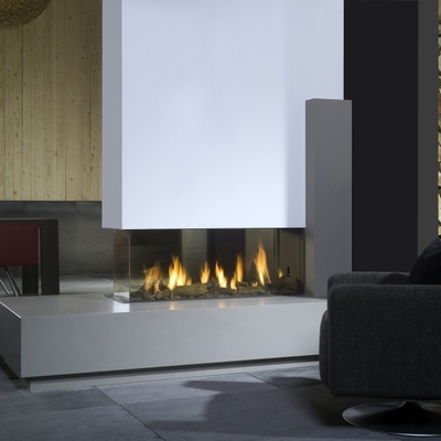 CHIMENEA DE GAS BELLFIRES MODELO VIEW BELL ROOM DIVIDER