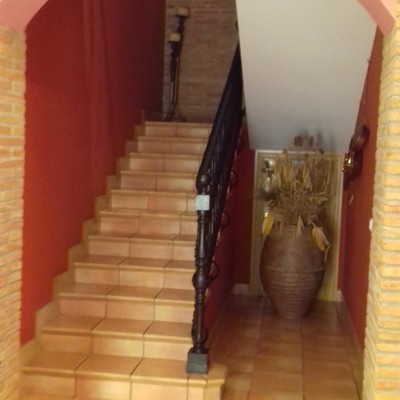 Patio y escalera