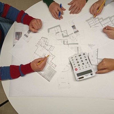 Mesa de trabajo en Aresta Arquitectura