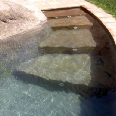 Escalera de piedra autentica de la zona