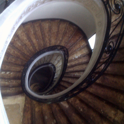 Escalera sin empezar