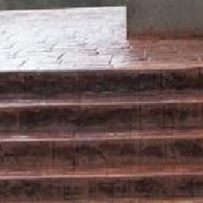 escaleras foradas de mortero impreso