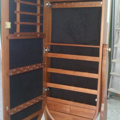 Espejo joyero abierto