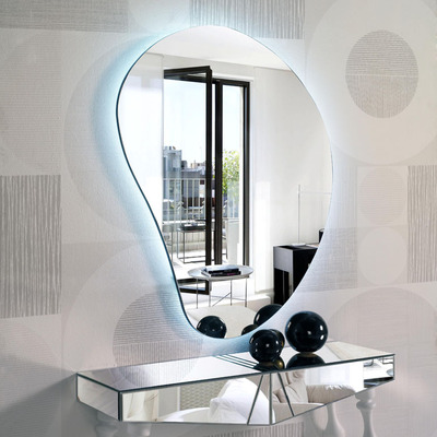 Espejo decorativo con luz de led