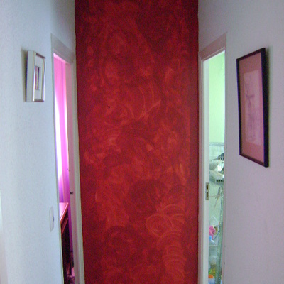 Esponjado en pared lisa