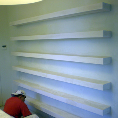 Estanterías colgadas