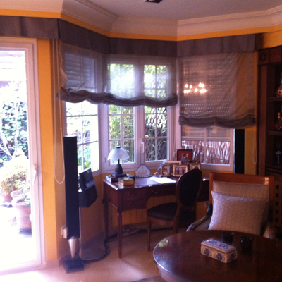 Estor de paquete con faldón