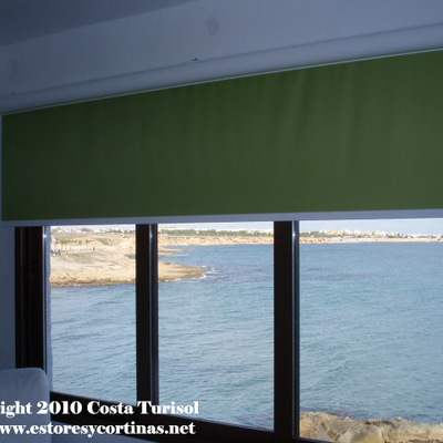 Estor enrollable verde