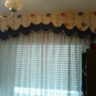 Estores plegables en tejido poliéster estampado