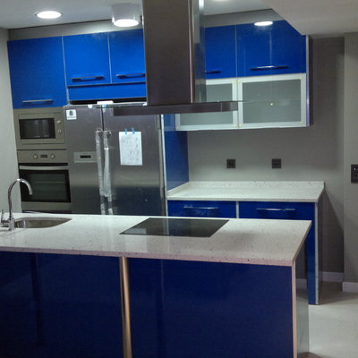 Estratificdo alto brillo azulón