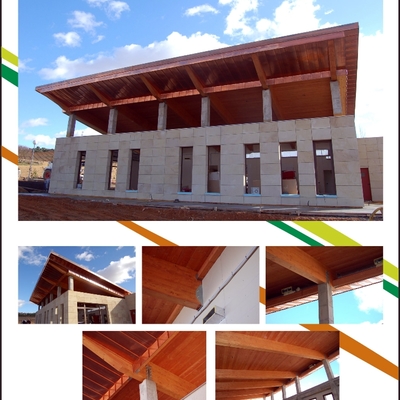 Estructura de madera laminada