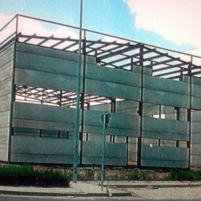 ESTRUCTURA METALICA Y PANEL ALVEOLAR