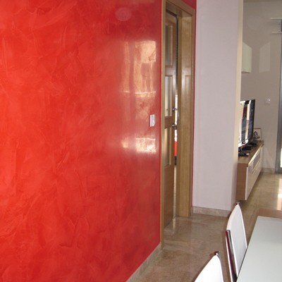 Estuco veneciano rojo