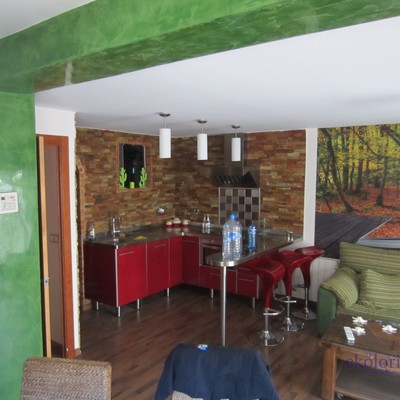 Estuco veneciano vivienda rural