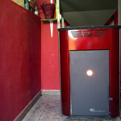 Estufa instalada en Madrid