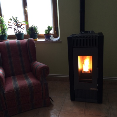 Estufa pellets aire