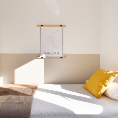 Decoración de dormitorio de coliving