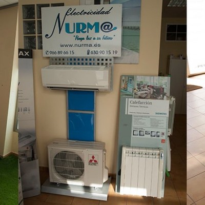 Expositor de aire acondicionado.