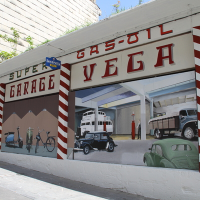 Restauración artística con 2murales