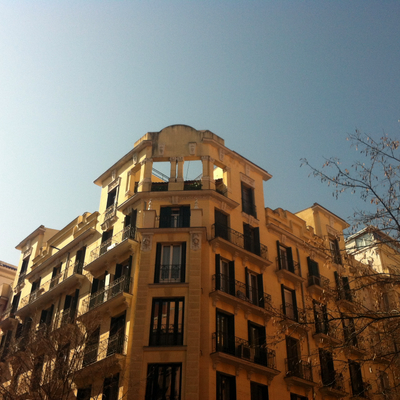 Fachada Calle Andres Mellado, 13 antes de la rehabilitacion.