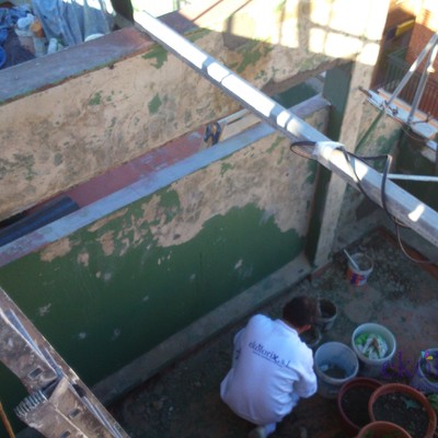 Fachada. Preparación.