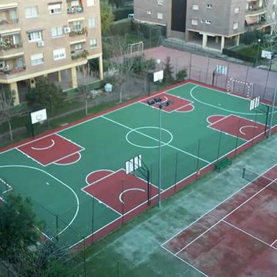 Pista futbol y baloncesto