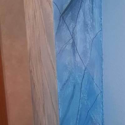 Columna imitación a marmol