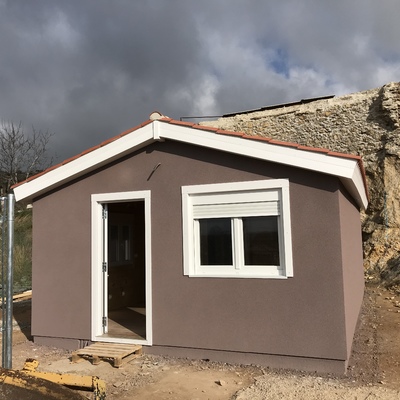 Casas de madera pintada