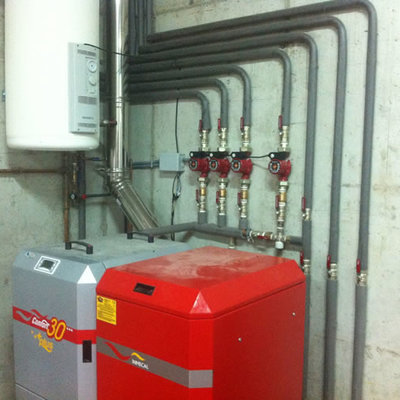 vivienda con biomasa