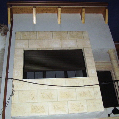 Forrado de fachadas imitacion piedra