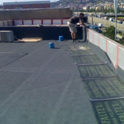 Forrar terrassa amb tela de pissarra 3