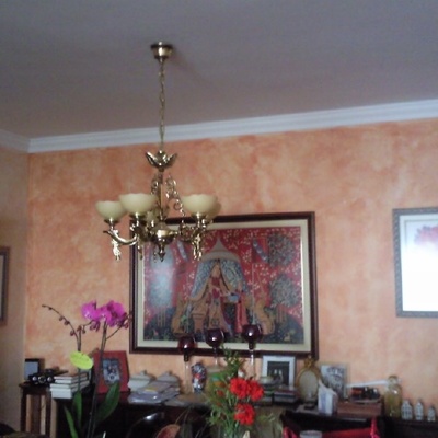 Pátinas decorativas en salón