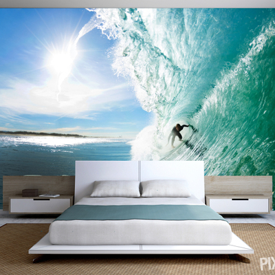 Fotomural con un surfista