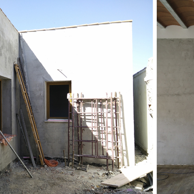 Vivienda unifamiliar en construcción