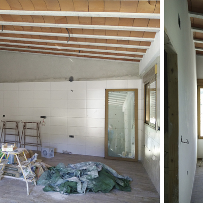 Vivienda unifamiliar en construcción