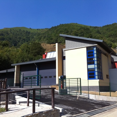 Parque estacional de Bomberos. Coballes. Concejo de Caso