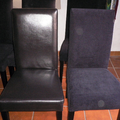 funda para sillas en piel