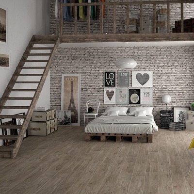 Pavimento imitación madera oscura