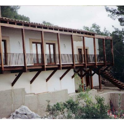 Galeria exterior en viviendas 