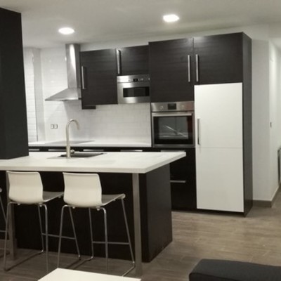 Cocina integrada en salón