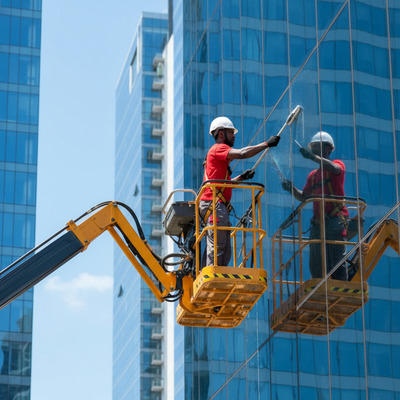 LIMPIEZA DE CRISTALES EN ALTURAS