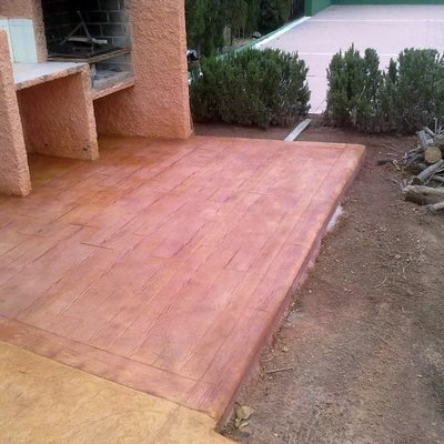 Hormigón Impreso en Madera