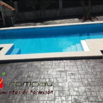 Hormigon impreso piscinas