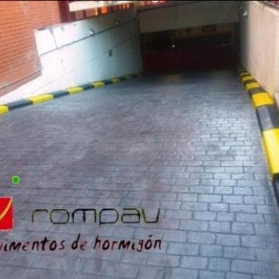Rampa acceso garaje comunitario Alcala de Henares