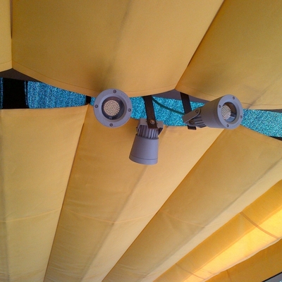 Iluminación en terraza