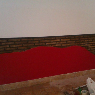 Restauración decorativa de pared. JMC de Xàtiva.