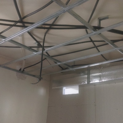 estructura  techo , pre instalacion electrica