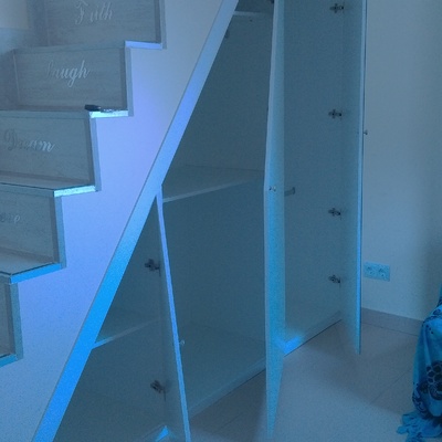 armario de bajada atico 3 puertas y 1 espejo