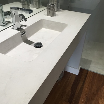 Lavabos en microcemento