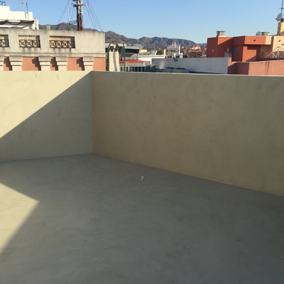 Exteriores en microcemento